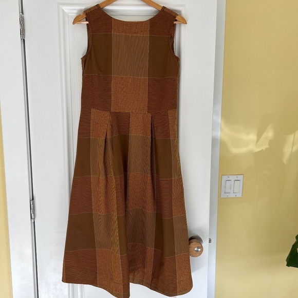 TOAST Dresses & Skirts - TOAST Brown & Orange Plaid Dress